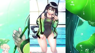 Asui Tsuyu Cartoon Slideshow