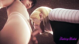 Dragon Ball 3D Anime - C18 Sucks and is Screwed!