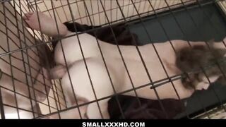 Slim sexy Young Slender Barely Legal Locked In Cage & Punish