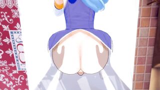 Koikatsu | Страстно трахнул Konosuba Aqua (3D Anime)