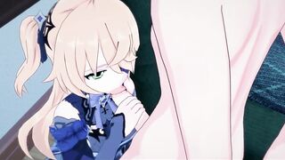 Genshin Impact - Fischl give Oral Sex, then Gets Plowed and Cummed On.
