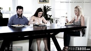 Kimber Woods Gape Trains Butt For StepDaddy