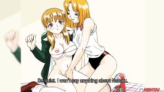 Animated Uncensored · Blonde Lesbo Eats her Amateur Long Tit Friend's Vagina