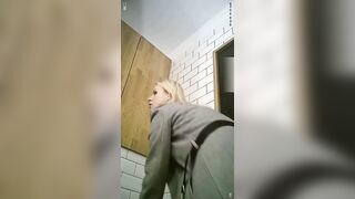 Bathroom inside the mall-teen year older