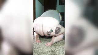 Tatted Chubby BBW Solo Masturbation