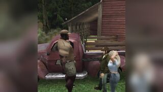 Big Ebony Delivery Guy Meets Redneck Farm Couple