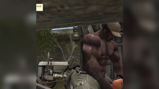 Big Ebony Delivery Guy Meets Redneck Farm Couple