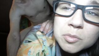 Smart Slut wants Cum on her Glasses