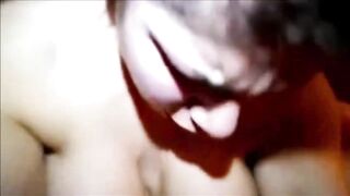 Long Tit barely legal drilles into her squirting snatch - rough homemade