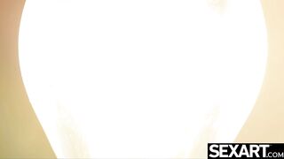 Adorable red head inside goddess underwear masturbates to an extreme orgasm