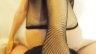 Rabbid cunt with mouth - Fishnet Suck, Screwed & Facial
