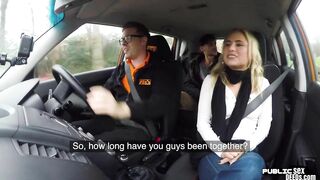American Beauty publicly ride brit dick into vehicle