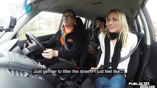 American Beauty publicly ride brit dick into vehicle