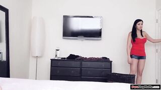 Latin stepmom punishes stepson with a fellatio