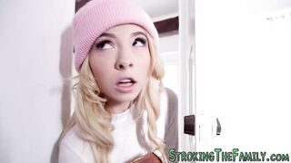 Shlong blowing little blonde teenagers stepsister