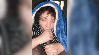 Step Sister Sneaked into my Room and I Cum on