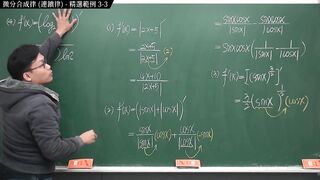 [重啟][真・pronhub 最大華人微積分教學頻道] 微分篇重點三：微分合成律 (連鎖律)｜精選範例 three-3｜數學老師張旭