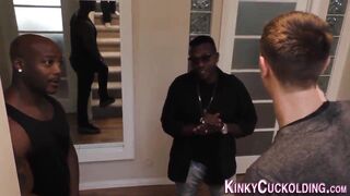 Mom gets interracial double penetration sex