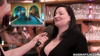Tiny boobed amateur chicks gets screwed into group