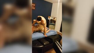 Amateur mom with Glasses Gets a Crazy Hot a Crazy Hot Pounding.