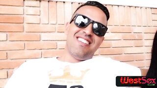 Married Dark Hair getting pounded by thick penis - Tony Tigrão