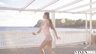 VIXEN Beauty French goddess Clea has passionate public sex