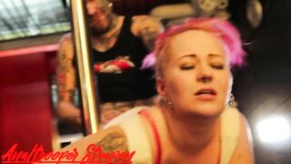Dancer Paid with Cum to Butt , thanks to Naughty
