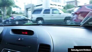 Freaky Vehicle Pooling Sara Jay Gets Muff Stuffed By Long