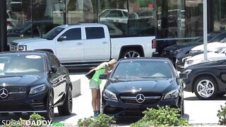 Shy 19 Year Old Paris Blows And Fucks For A New Vehicle
