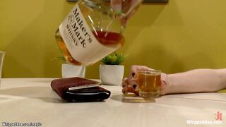 Red Haired 18 year old whipping big boobed stepmom