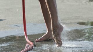 Gina Gerson Plays Footsie