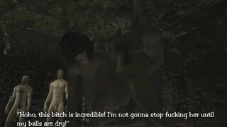 [Skyrim] Yuriana gets pounded by 3 homeless guys
