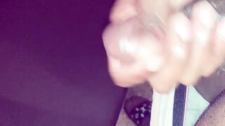 Self Chilling Ebony Penis, Cumming All Over My Couch