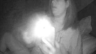 milf Jackhammers Clitoris Before Bed Spy Web Cam
