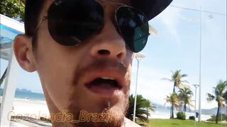 Bastidores de gravação dessa vez foi na praia.... Com el