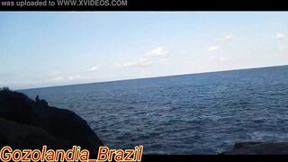 Bastidores de gravação dessa vez foi na praia.... Com el