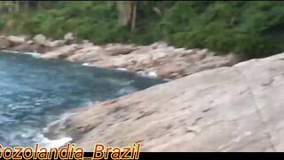 Bastidores de gravação dessa vez foi na praia.... Com el