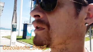 Bastidores de gravação dessa vez foi na praia.... Com el