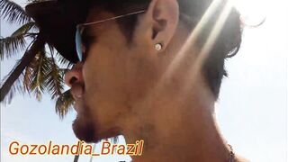 Bastidores de gravação dessa vez foi na praia.... Com el