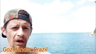 Bastidores de gravação dessa vez foi na praia.... Com el