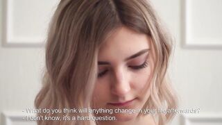 Long breasts blonde pure Tieny Mieny loses her virginity