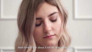 Long breasts blonde pure Tieny Mieny loses her virginity