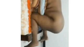 Sri Lankan HUGE BOOTY EX-WIFE 3 way # සකූගෙ පලවෙනි ත්‍රීසම්