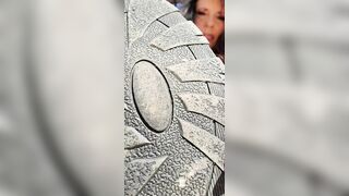 Old Milf W/ Long Toes & Wrinkled Soles Smokes while