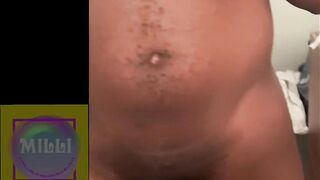 Used my Dildo to Play with my Clitoris while he