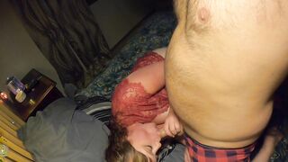 Goddess cougar Gets her Vagina Eaten Out, her Throat Spread,