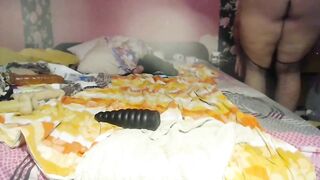 Long Bottle,long Sex Toys and Fist into Cunt,stretched,cervix Performance,pencil into Cervix