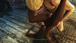 Porn with Fishermen at the Local Port. Rough Workers are