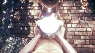 [PoV]Slutty Maiden Barbara Purifies 2 Men by Sucking Off their Cocks