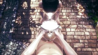 [PoV]Slutty Maiden Barbara Purifies 2 Men by Sucking Off their Cocks